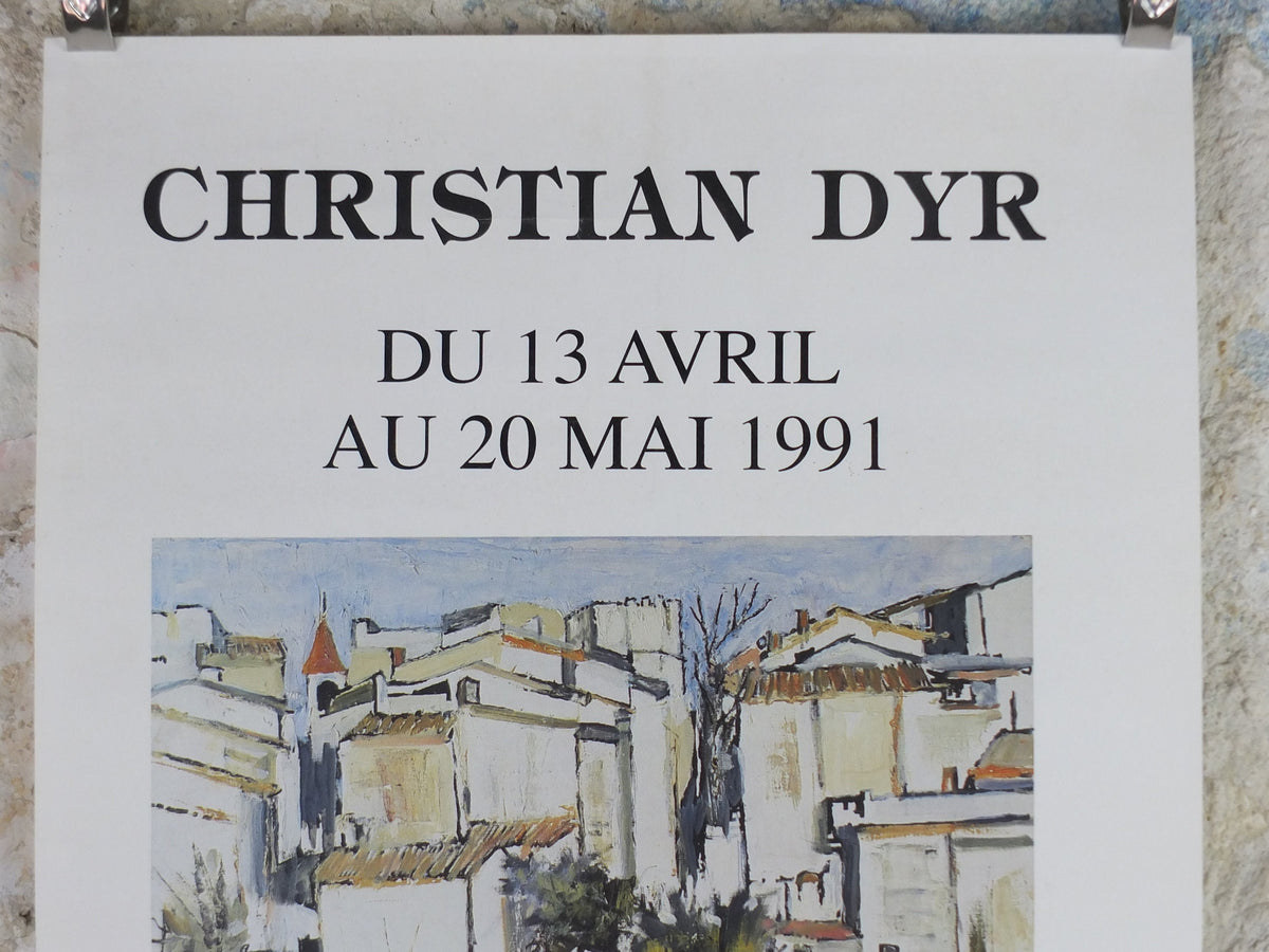 1991 Christian Dyr Poster, Château Filhot, Sauternes, Southern France, Impressionist, artist gallery exhibition, wall art decor