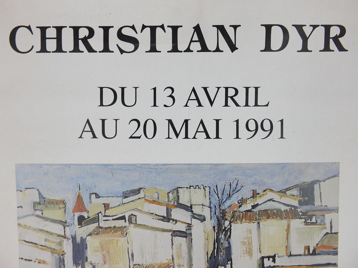 1991 Christian Dyr Poster, Château Filhot, Sauternes, Southern France, Impressionist, artist gallery exhibition, wall art decor