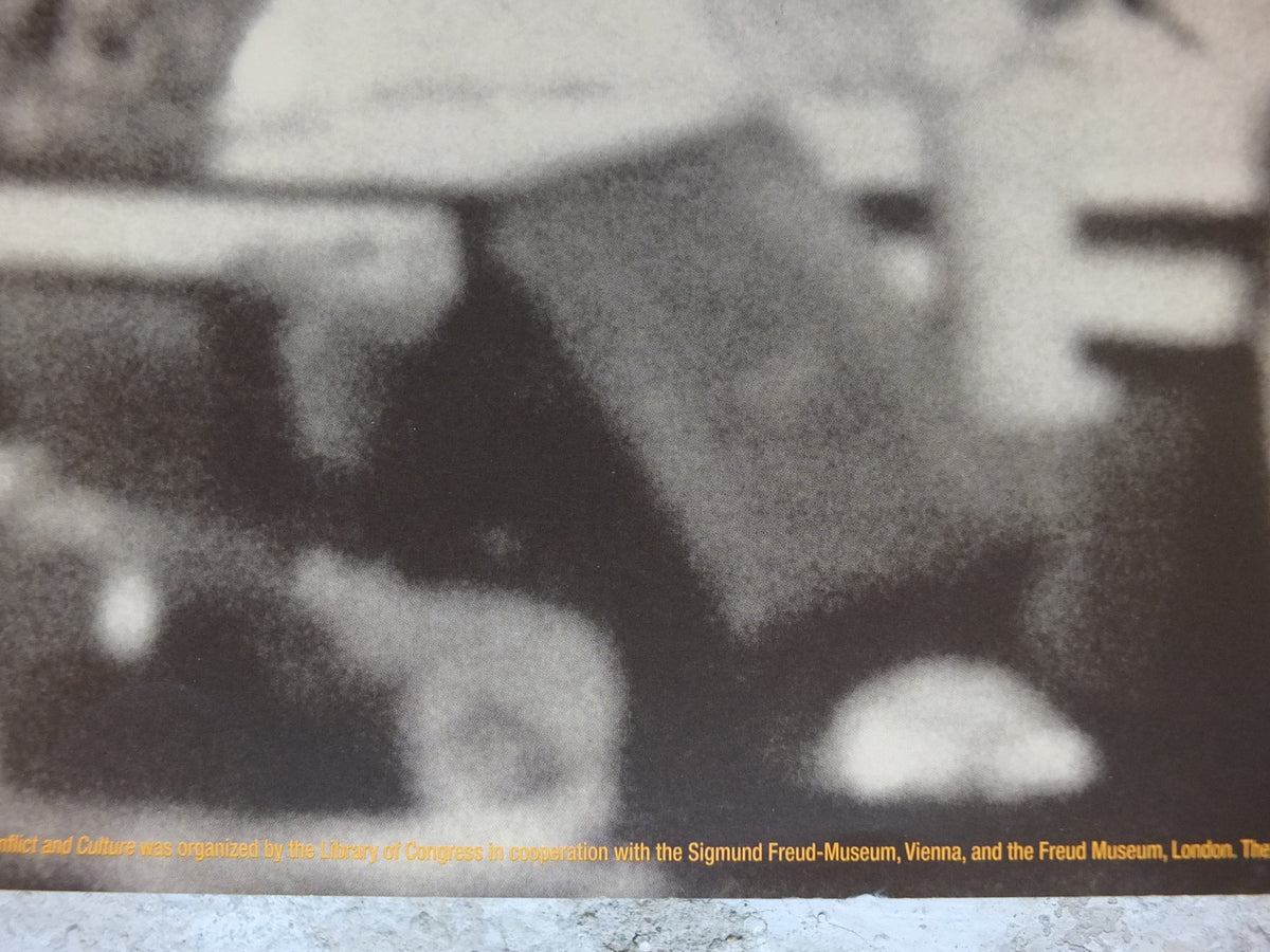 1999 Sigmund Freud Poster, Psychiatrist, Conflict and Culture, The Jewish Museum, New York gallery exhibition, wall art decor