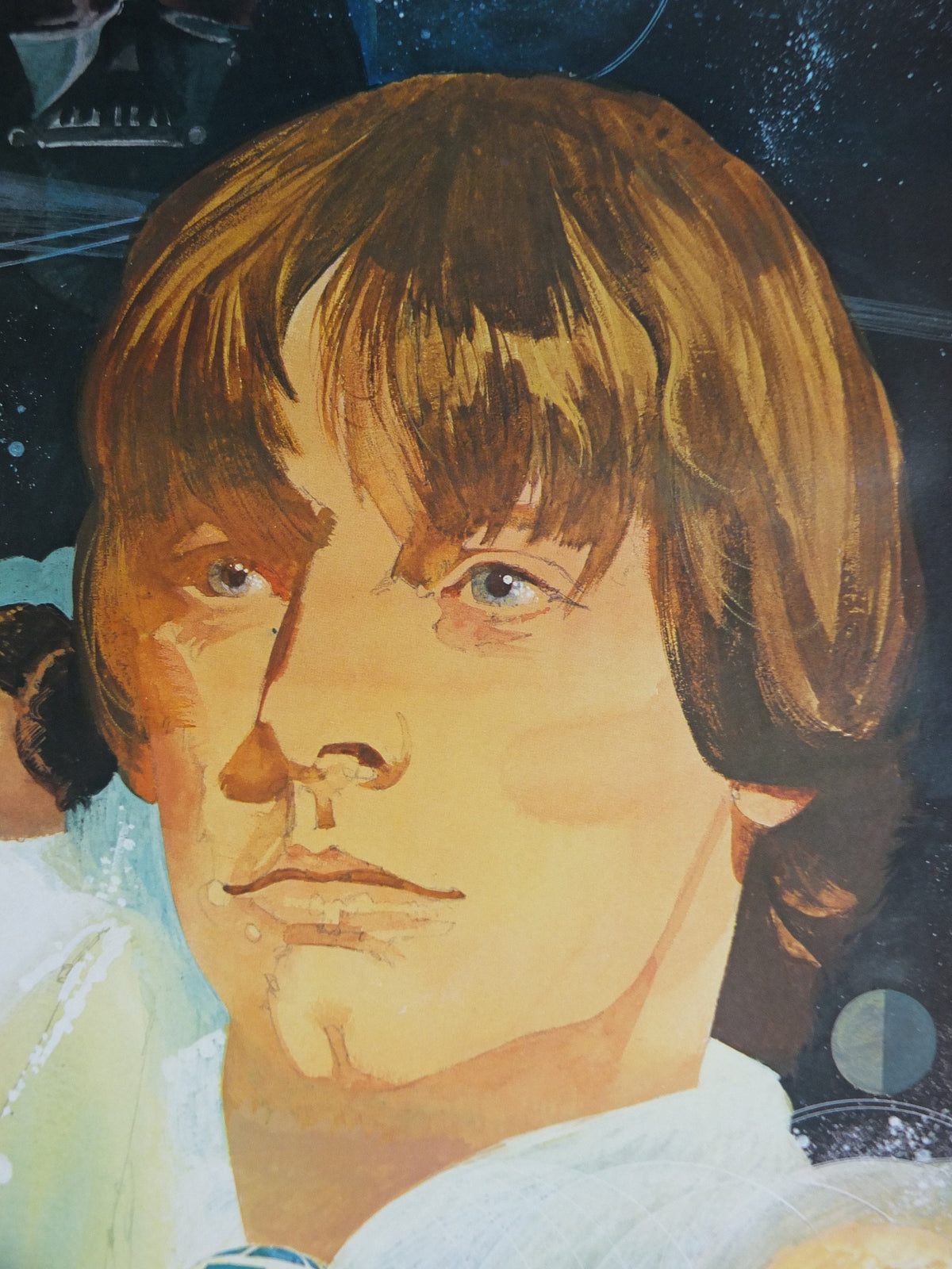 1977 Star Wars Luke Skywalker Poster, by Del Nichols, Coca Cola, Burger Chef, Princess Leia Darth Vader wall art