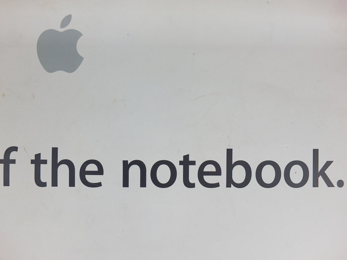 2003 Apple The Year of the Notebook Poster, Think Different, Original from dealership, Powerbook G4 computer technology retro wall art decor