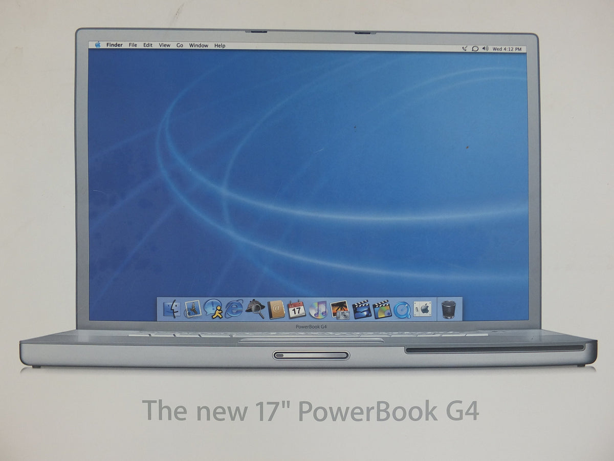 2003 Apple The Year of the Notebook Poster, Think Different, Original from dealership, Powerbook G4 computer technology retro wall art decor