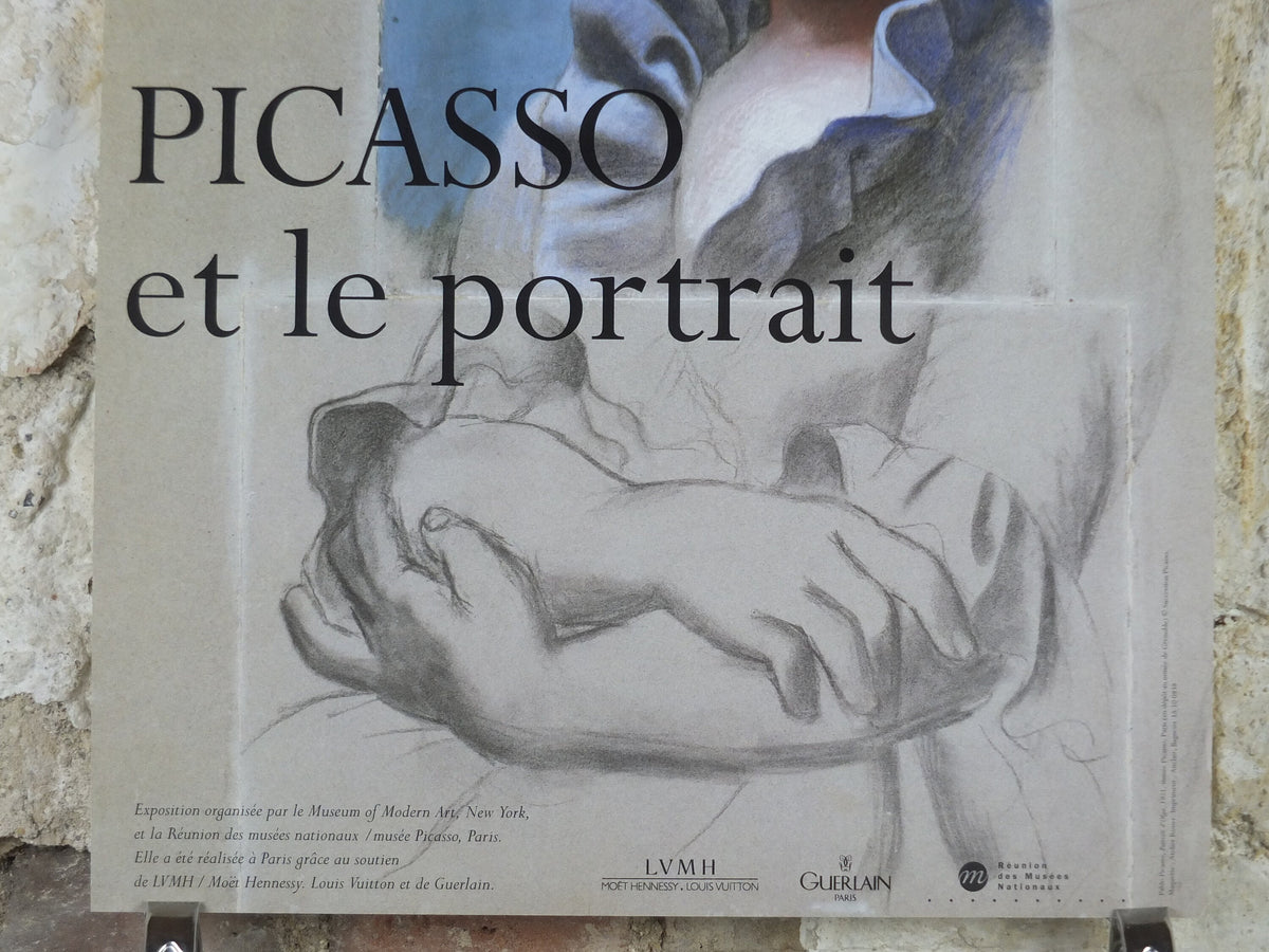 1996 Pablo Picasso Poster, "Portrait d'Olga" 1921, Grand Palais, Paris, Impression gallery exhibition, wall art decor