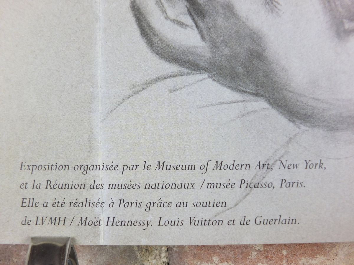 1996 Pablo Picasso Poster, "Portrait d'Olga" 1921, Grand Palais, Paris, Impression gallery exhibition, wall art decor