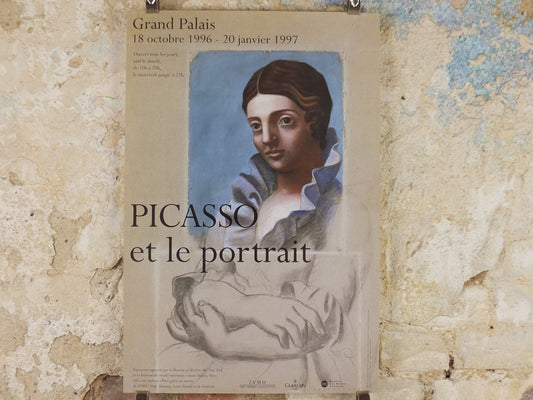 1996 Pablo Picasso Poster, "Portrait d'Olga" 1921, Grand Palais, Paris, Impression gallery exhibition, wall art decor