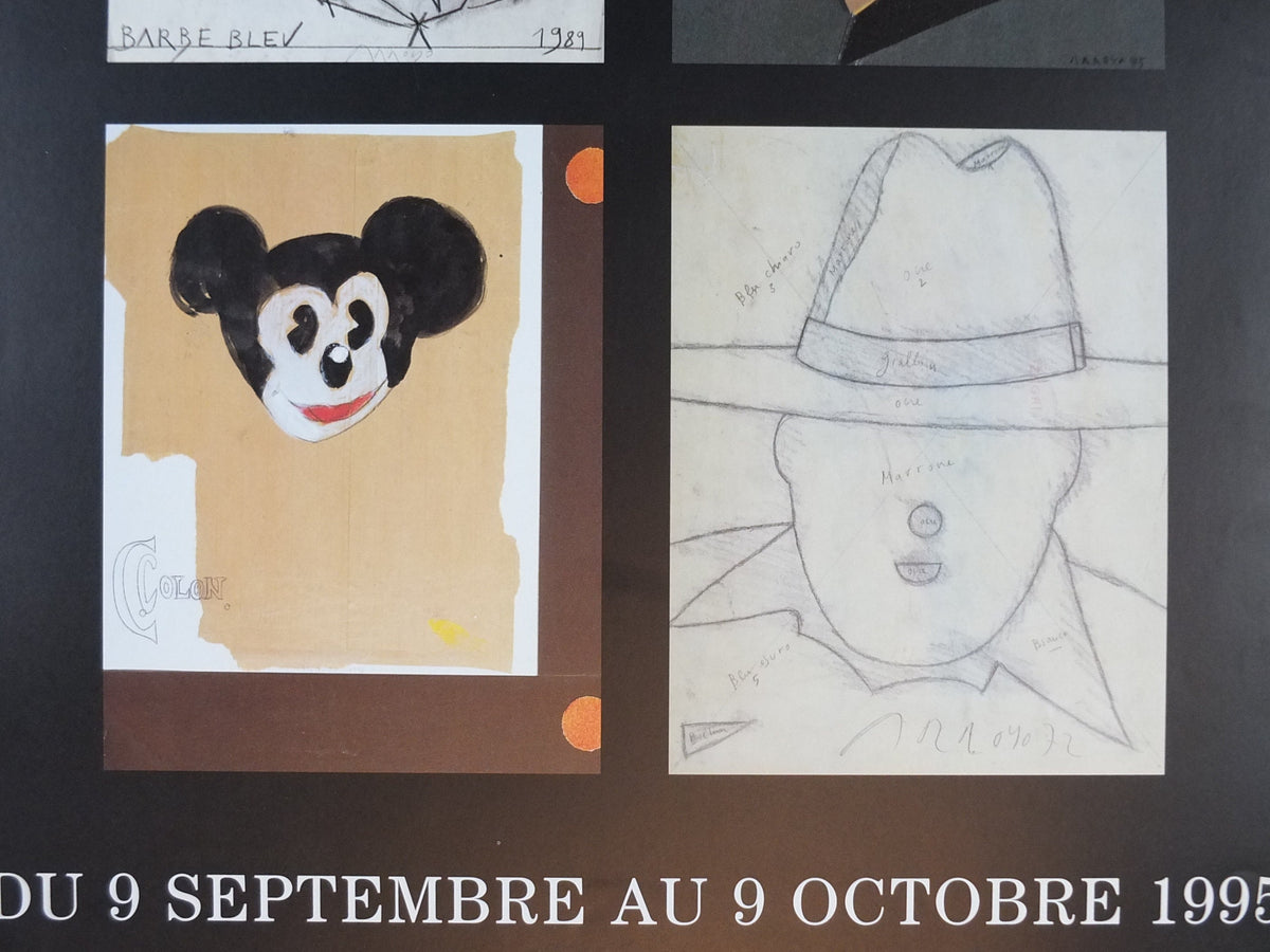 1995 Carlos Arroyo Poster, Mickey Mouse-Cristobal Colon 1992, Pop Art, gallery exhibition, wall art decor