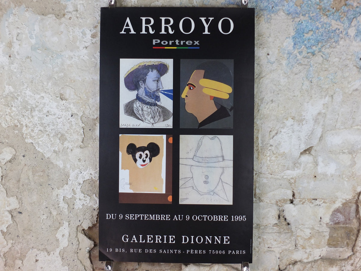 1995 Carlos Arroyo Poster, Mickey Mouse-Cristobal Colon 1992, Pop Art, gallery exhibition, wall art decor