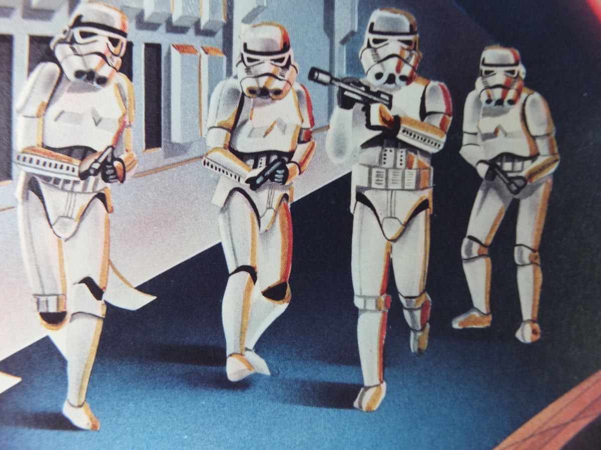 1978 Star Wars Poster, Proctor & Gamble, Darth Vader Obi Wan Kenobi lightsaber duel, advertising Cascade Cheer Dawn, wall art decor