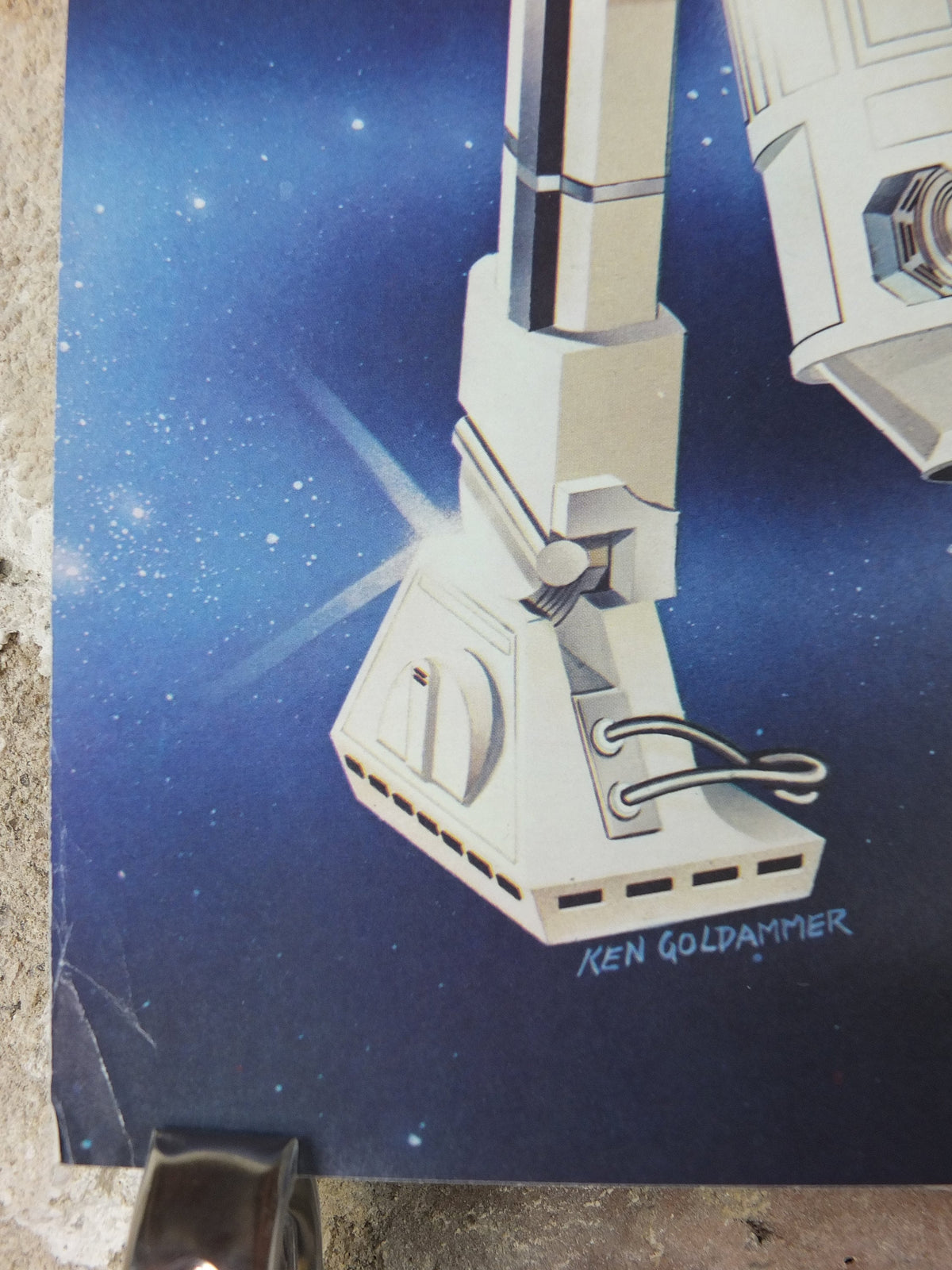 1978 Star Wars Poster, Proctor & Gamble, See Threepio C3PO, Artoo Deetoo R2D2, Princess Leia, advertising Cascade Cheer Dawn, wall art decor