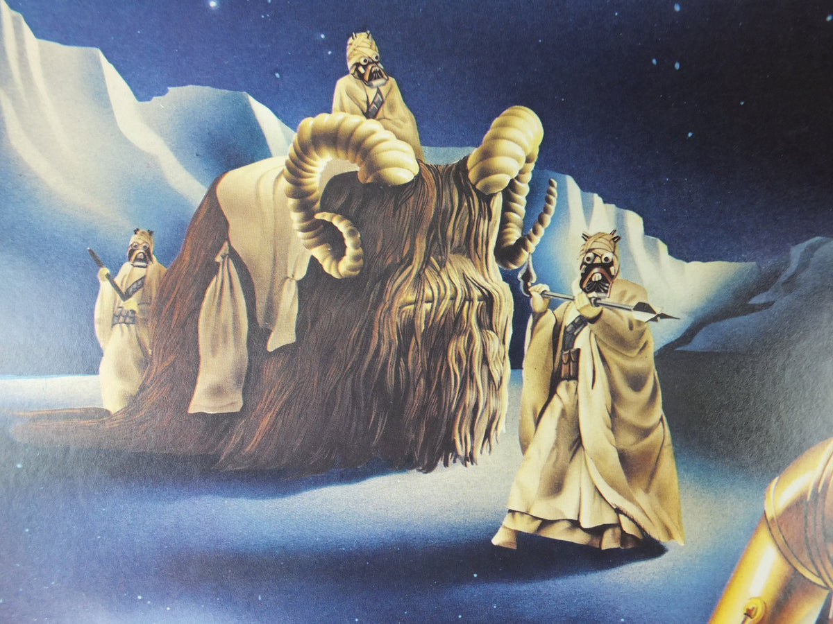 1978 Star Wars Poster, Proctor & Gamble, See Threepio C3PO, Artoo Deetoo R2D2, Princess Leia, advertising Cascade Cheer Dawn, wall art decor