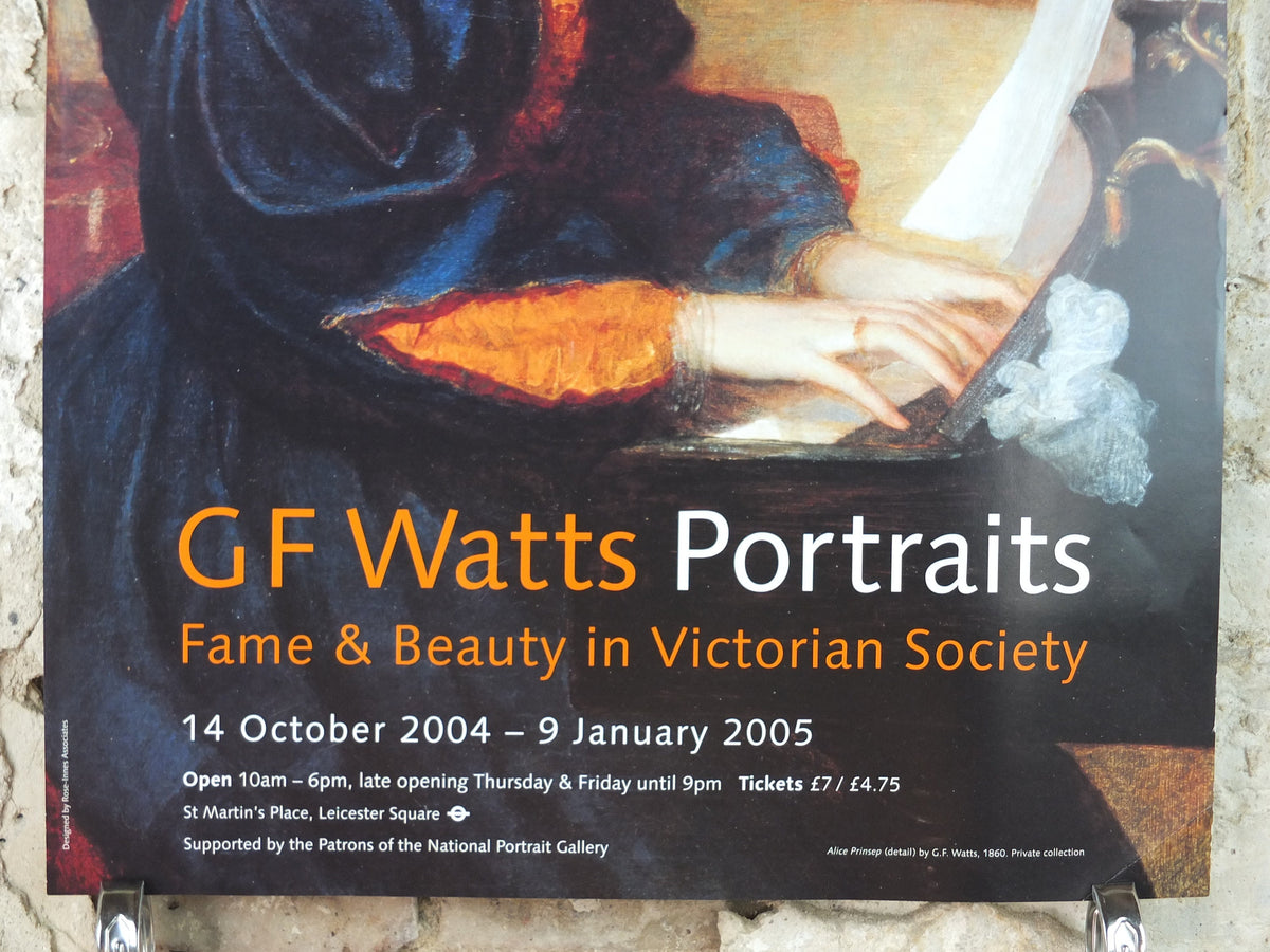 2004 G.F. Watts Poster, Fame and Beauty in Victorian Society, National Portrait Gallery, Symbolism, gallery exhibition, wall art decor