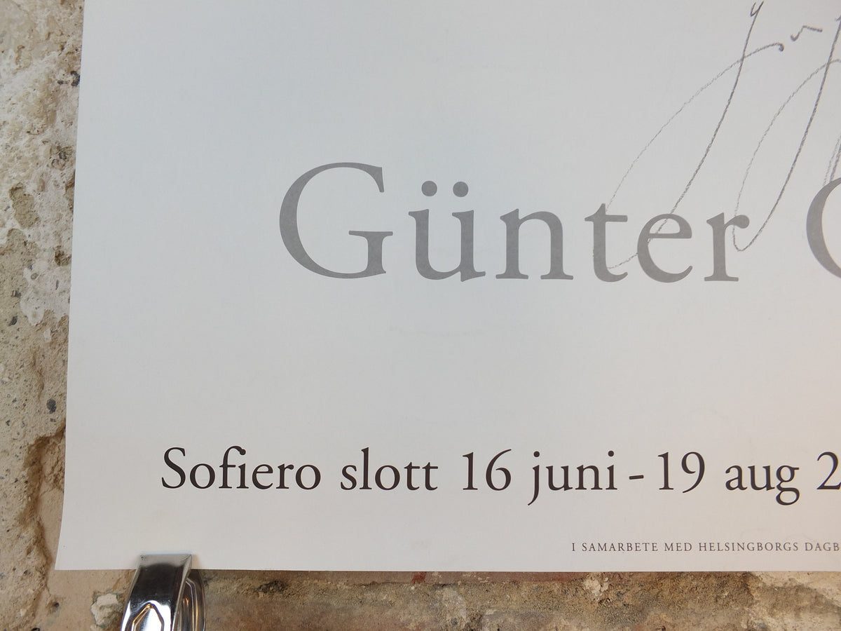 2001 Gunter Grass Poster, Eye & Fly, Sofiero Castle, Helsingborg, Sweden, gallery exhibition, wall art decor
