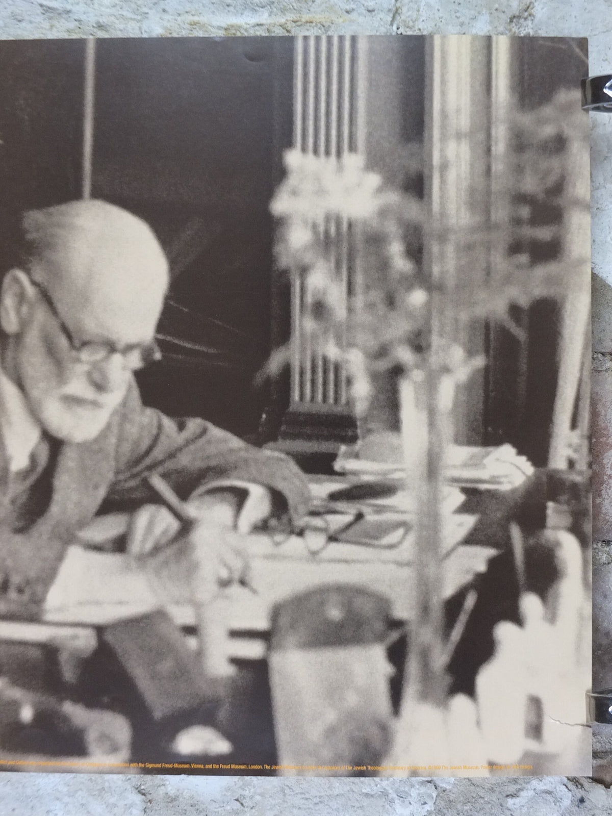 1999 Sigmund Freud Poster, Psychiatrist, Conflict and Culture, The Jewish Museum, New York gallery exhibition, wall art decor