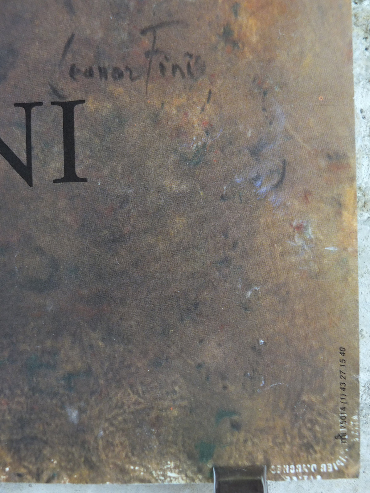 1986 Leonor Fini Poster, Visages, portrait, Galerie Proscenium, Paris, Surrealist, gallery exhibition, wall art decor