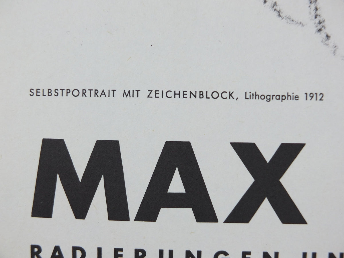 1984 Max Liebermann Poster, Self Portrait with Drawing Pad 1912, Berlin Secession expressionist, artist gallery exhibition, wall art decor