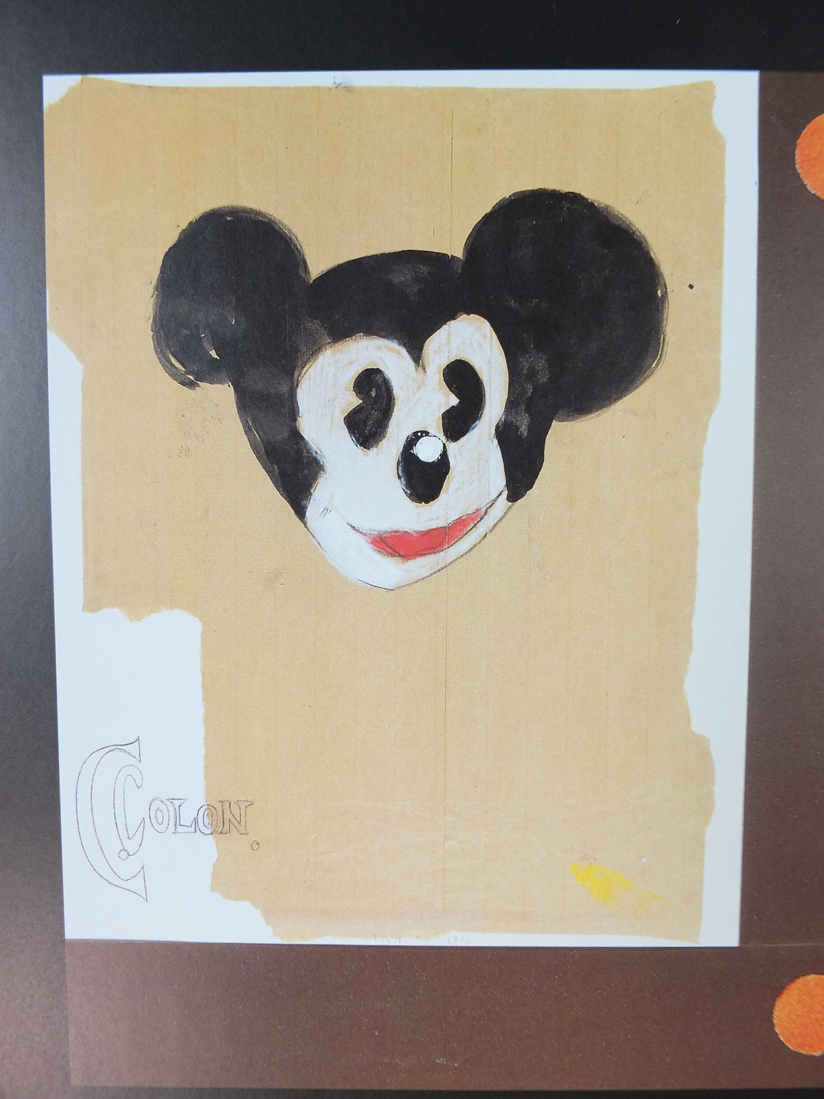 1995 Carlos Arroyo Poster, Mickey Mouse-Cristobal Colon 1992, Pop Art, gallery exhibition, wall art decor