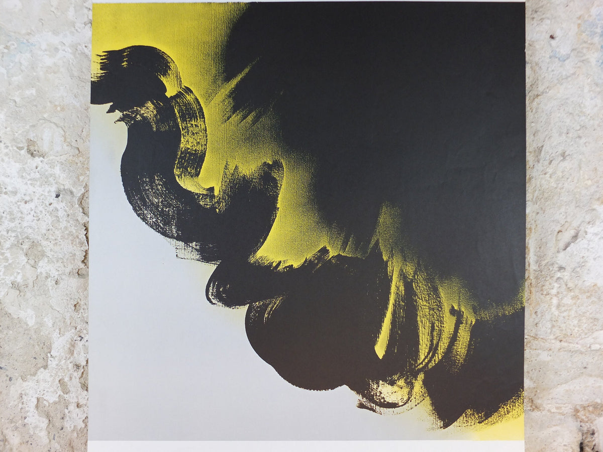 1976 Hans Hartung Poster, book signing poster, hand written invitation, Cubism, artist gallery exhibition, wall art decor
