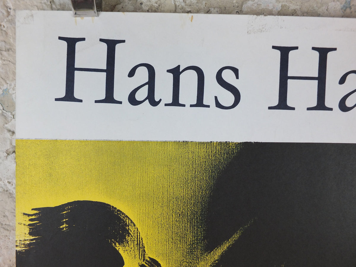 1976 Hans Hartung Poster, book signing poster, hand written invitation, Cubism, artist gallery exhibition, wall art decor