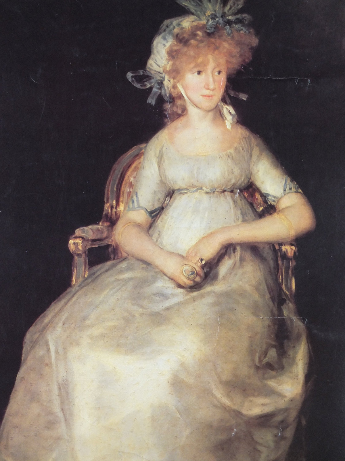 1986 Francisco Goya, "The Condesa de Chinchon" 1800, National Gallery Art Washington, Romanticist artist gallery exhibition, wall art decor