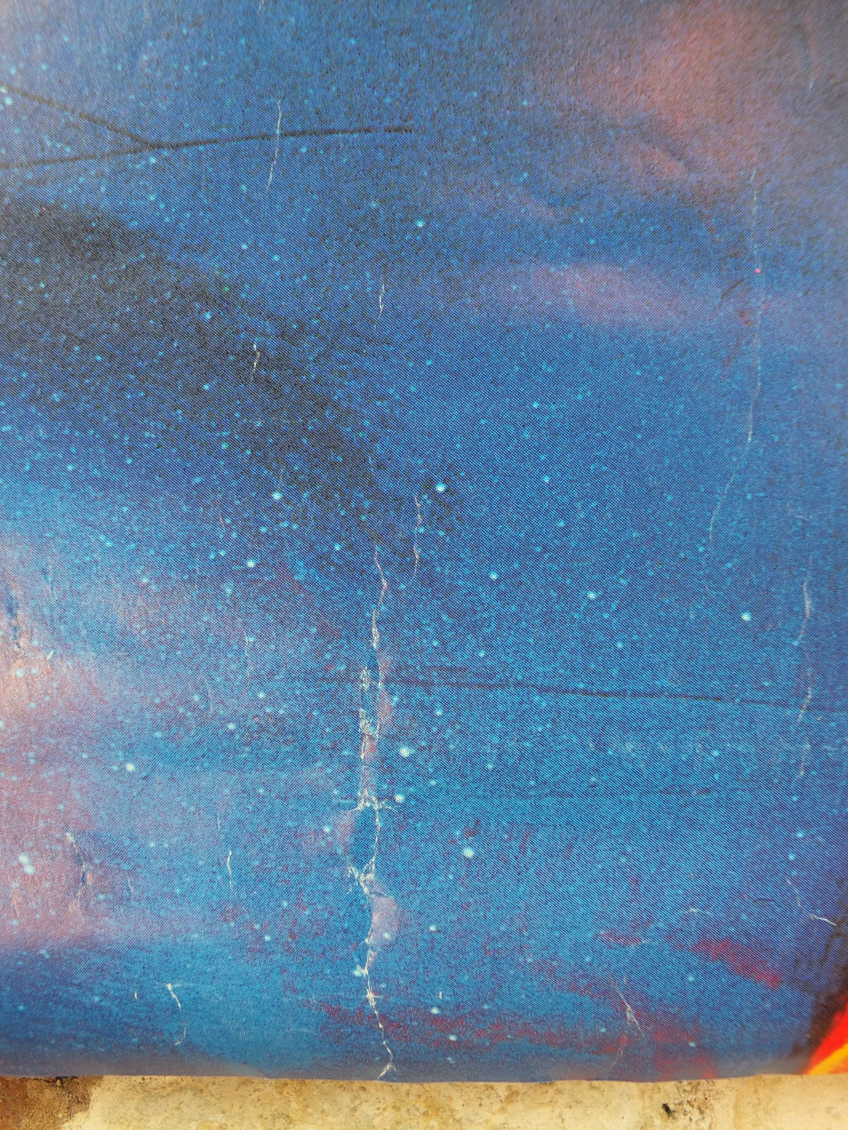 1980s James Dean Poster, psychedelic colours, made in Milan, Italy, wall art decor