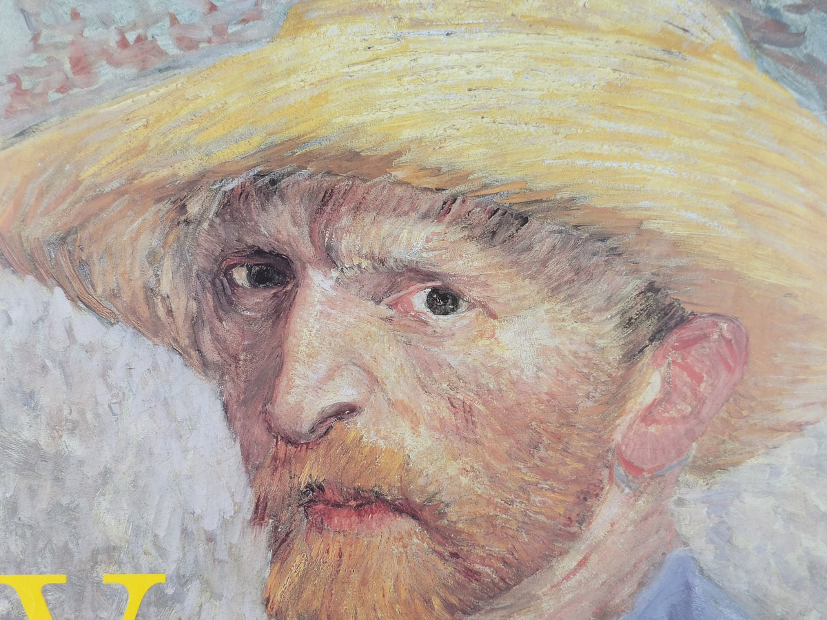 2000 Vincent Van Gogh Poster, "Face to Face" at the Detroit Institute of Arts, Post-Impressionism gallery exhibition, wall art decor