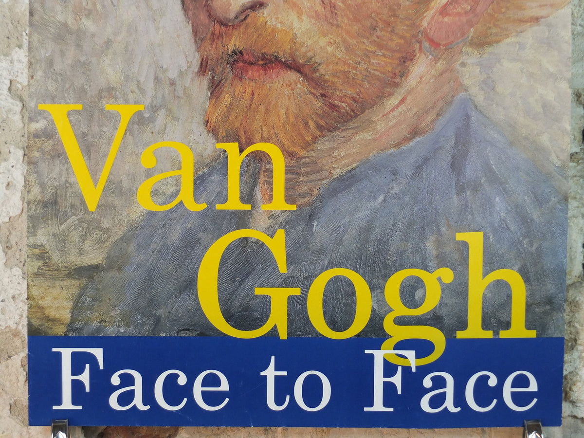 2000 Vincent Van Gogh Poster, "Face to Face" at the Detroit Institute of Arts, Post-Impressionism gallery exhibition, wall art decor