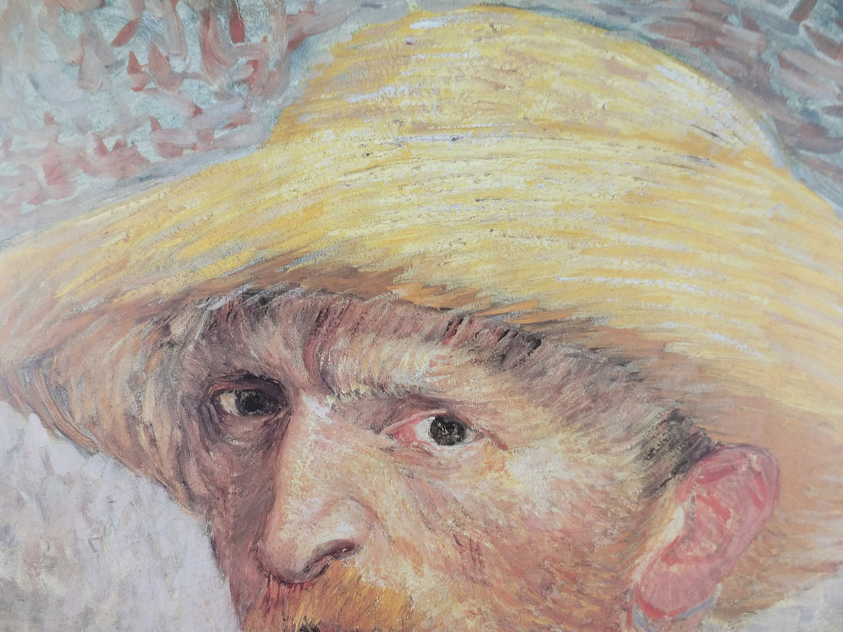 2000 Vincent Van Gogh Poster, "Face to Face" at the Detroit Institute of Arts, Post-Impressionism gallery exhibition, wall art decor