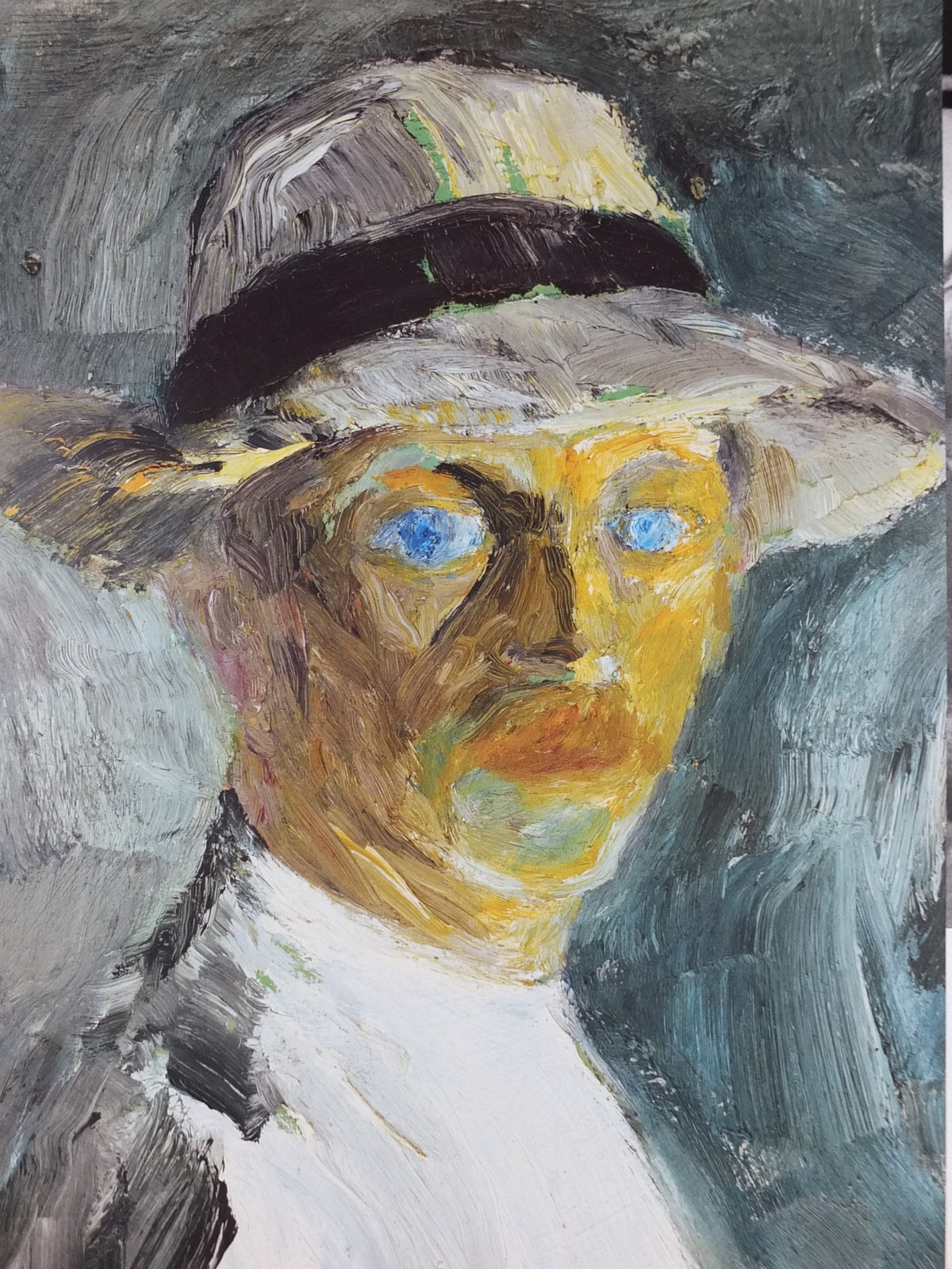 2006 Emil Nolde Poster, Self portrait, Berlin Succession, Die Brücke expressionist, Blaue Reiter, artist gallery exhibition, wall art decor