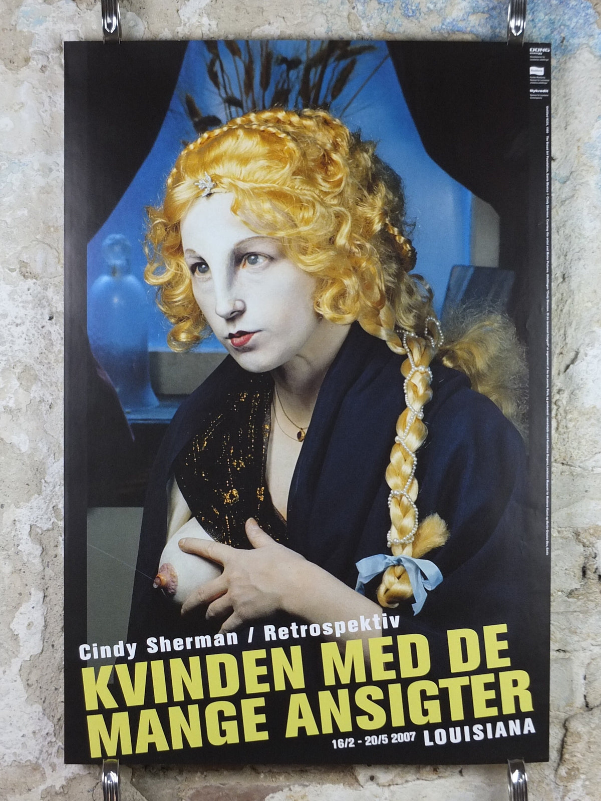 2007 Cindy Sherman Poster, Untitled 225 1990, Louisiana Copenhagen, Denmark, Photography, Self Portraits, gallery exhibition, wall art decor