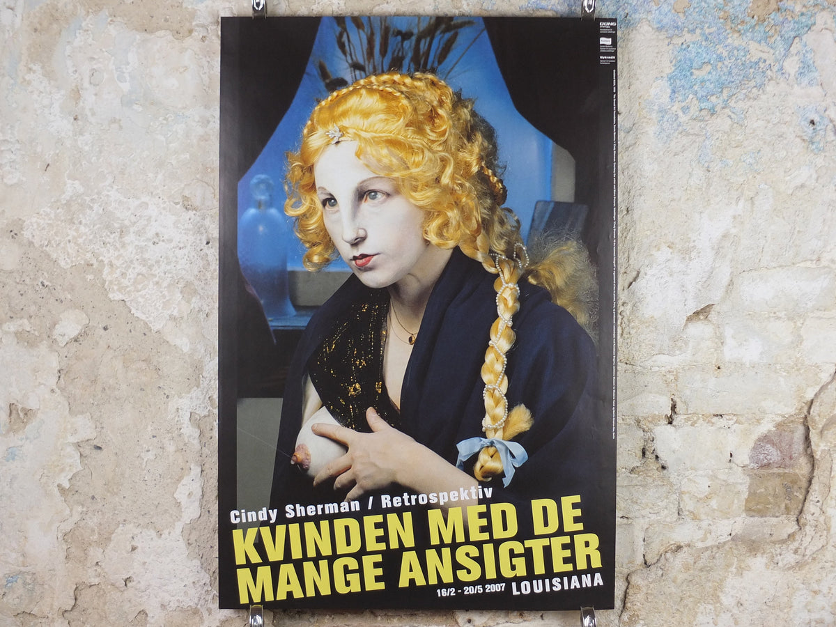 2007 Cindy Sherman Poster, Untitled 225 1990, Louisiana Copenhagen, Denmark, Photography, Self Portraits, gallery exhibition, wall art decor