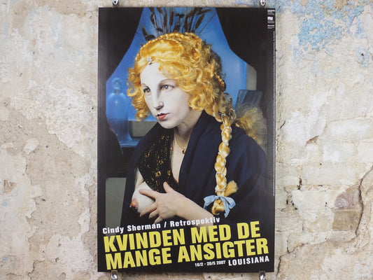 2007 Cindy Sherman Poster, Untitled 225 1990, Louisiana Copenhagen, Denmark, Photography, Self Portraits, gallery exhibition, wall art decor