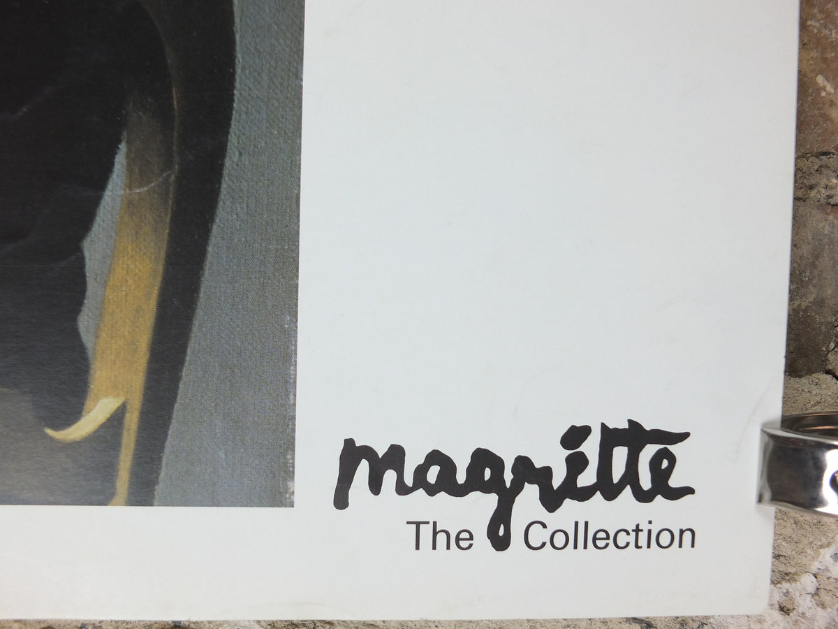 1990s Rene Magritte Poster, La Clairvoyance (Clairvoyance) Magritte The Collection, Louisiana, surrealism, gallery exhibition wall art decor
