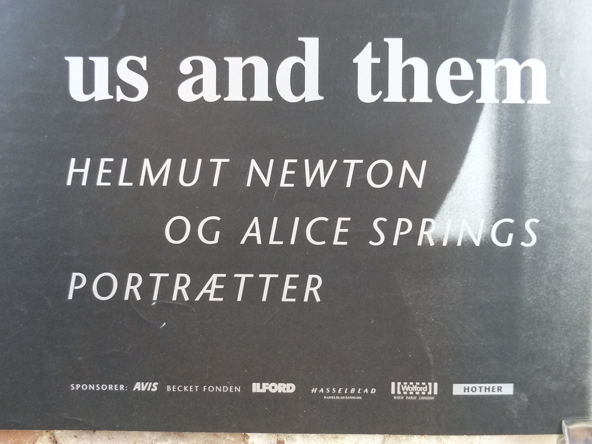 1998 Helmut Newton Poster, Us and Them, Helmut Newton and June Newton, "Alice Springs", Photography, gallery exhibition, wall art decor
