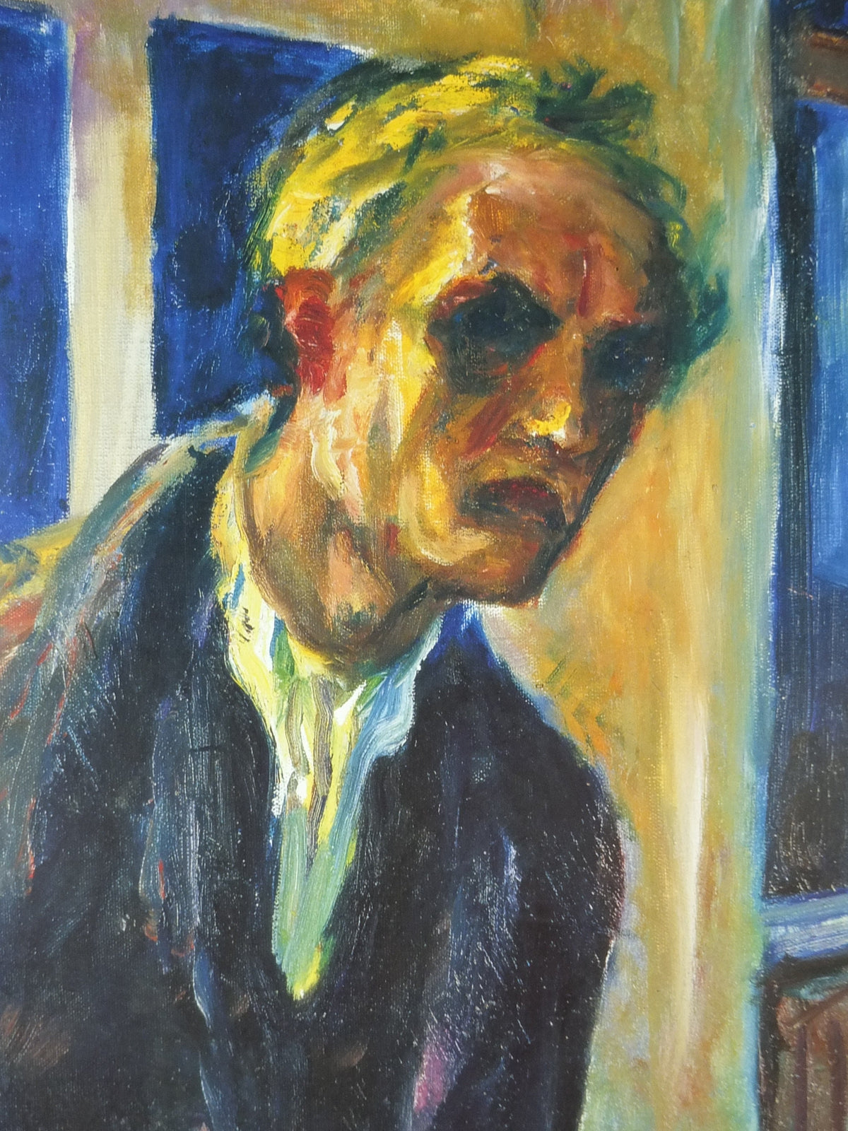 1991 Edvard Munch Poster, The Night Wanderer 1923 1924, Aarhus KunstMuseum, Expressionism, Symbolism, gallery exhibition, wall art decor