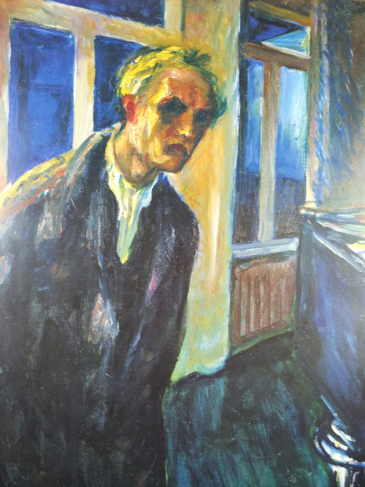 1991 Edvard Munch Poster, The Night Wanderer 1923 1924, Aarhus KunstMuseum, Expressionism, Symbolism, gallery exhibition, wall art decor