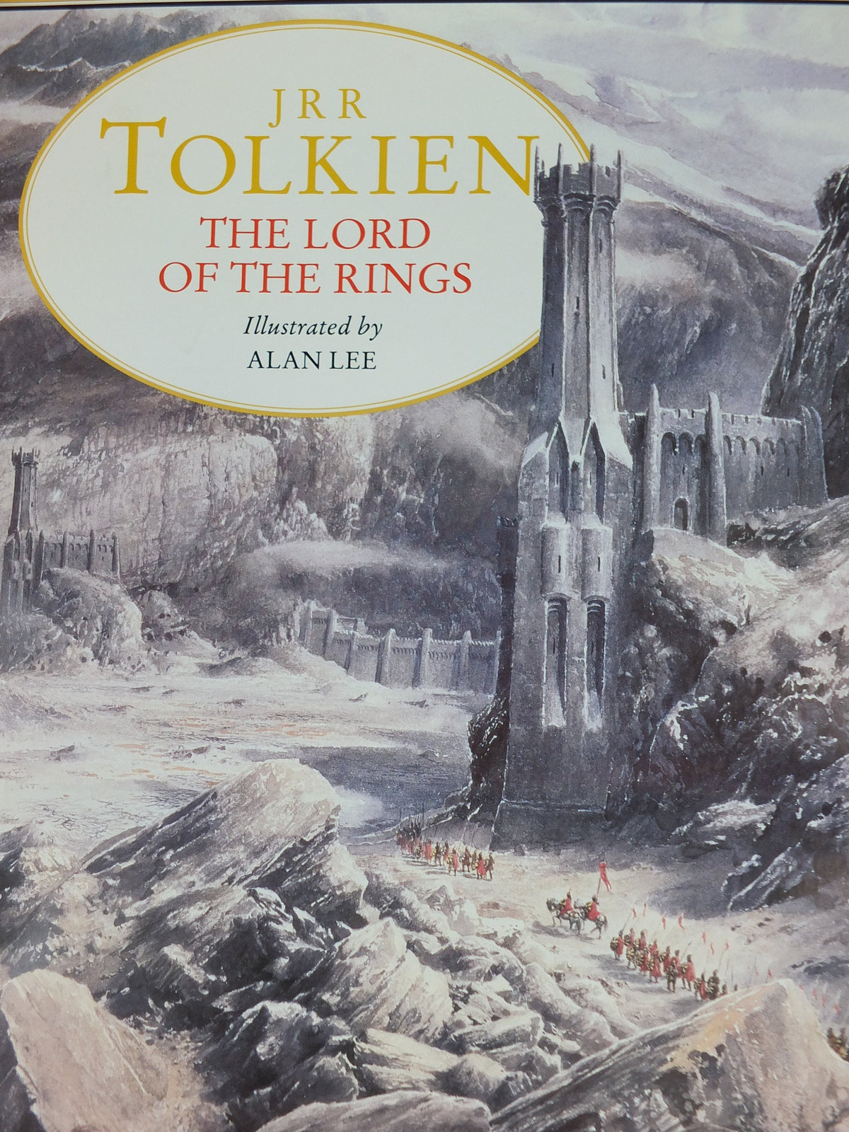 1992 Vintage Tolkien Centenary Lord of the Rings Poster, The Black Gate, Alan Lee, Harper Collins, illustration print wall art decor