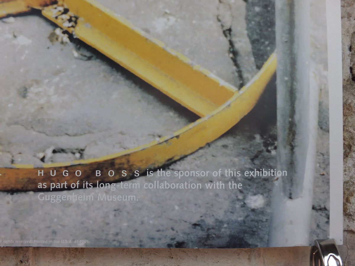 1997 Robert Rauschenberg Poster, A Retrospective, Solomon R. Guggenheim Foundation, New York City pop art, gallery exhibition wall art decor