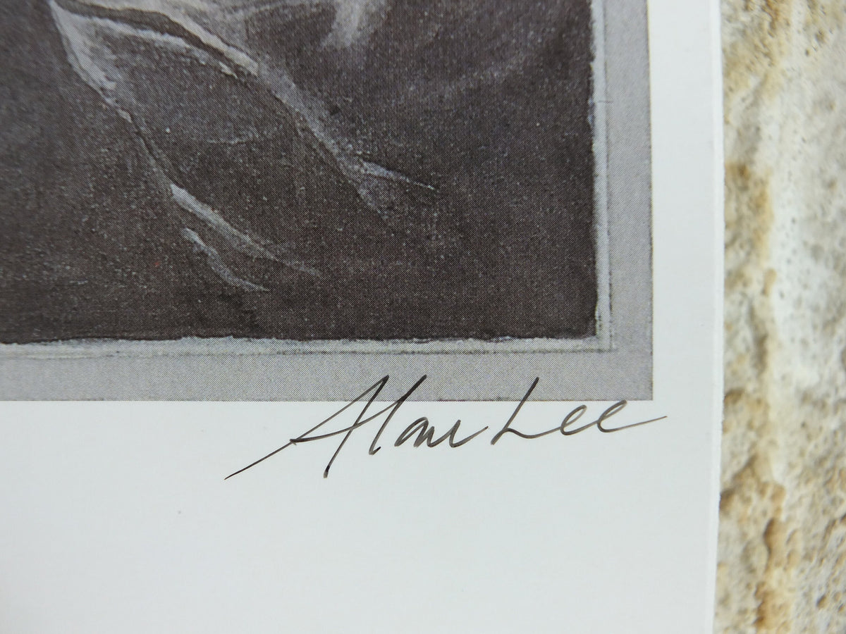 Signed Tolkien The Stone Trolls Poster, signed by Alan Lee, The Hobbit, Lord of the Rings, Centenary, illustration print wall art decor 1992