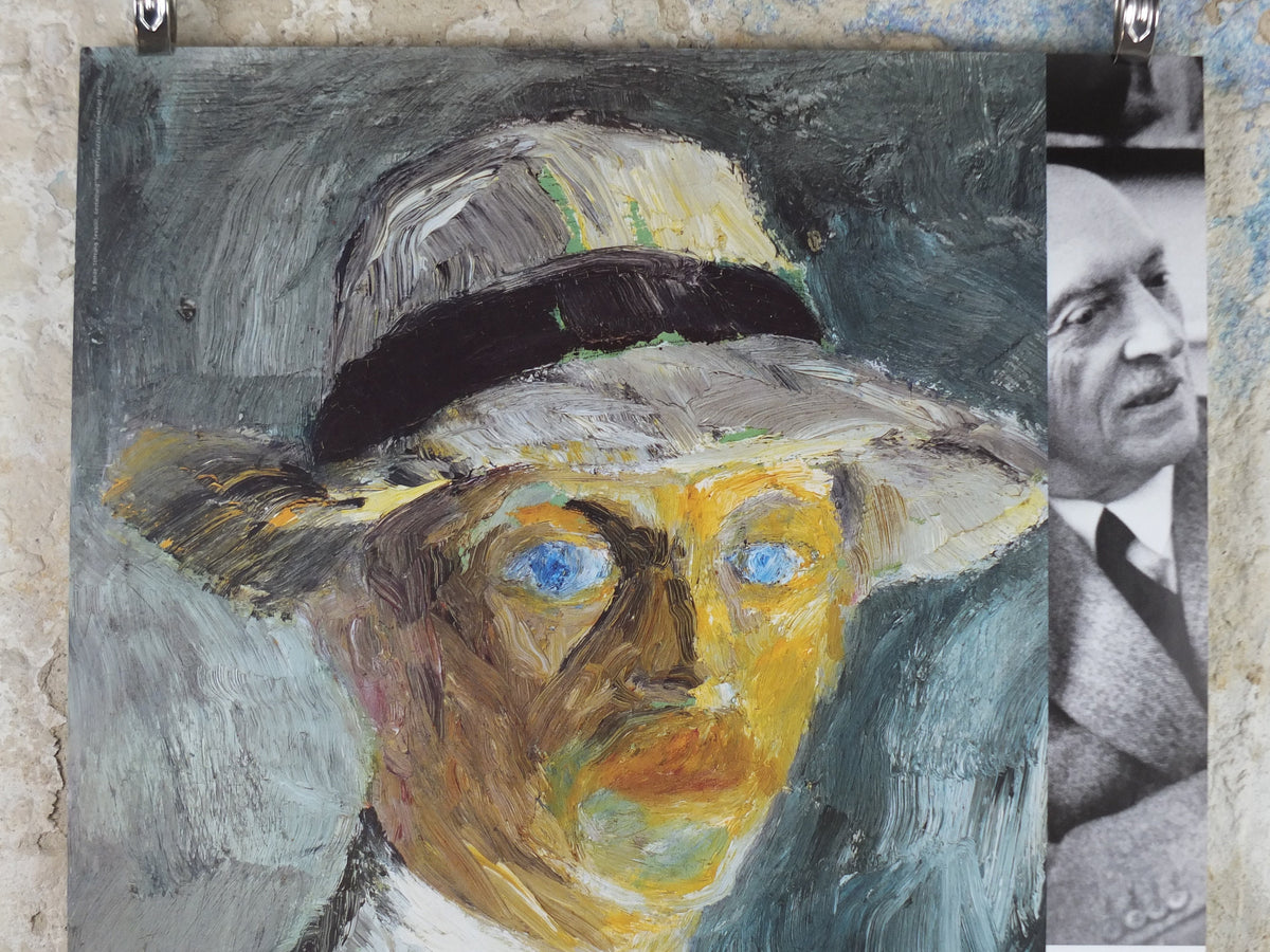 2006 Emil Nolde Poster, Self portrait, Berlin Succession, Die Brücke expressionist, Blaue Reiter, artist gallery exhibition, wall art decor