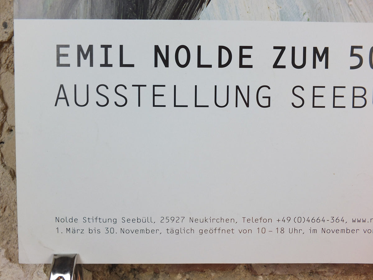 2006 Emil Nolde Poster, Self portrait, Berlin Succession, Die Brücke expressionist, Blaue Reiter, artist gallery exhibition, wall art decor