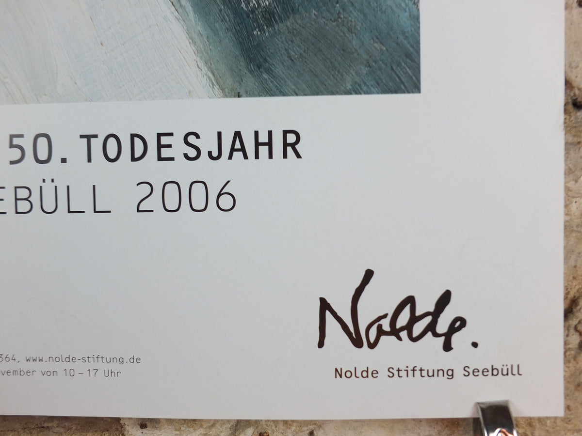 2006 Emil Nolde Poster, Self portrait, Berlin Succession, Die Brücke expressionist, Blaue Reiter, artist gallery exhibition, wall art decor