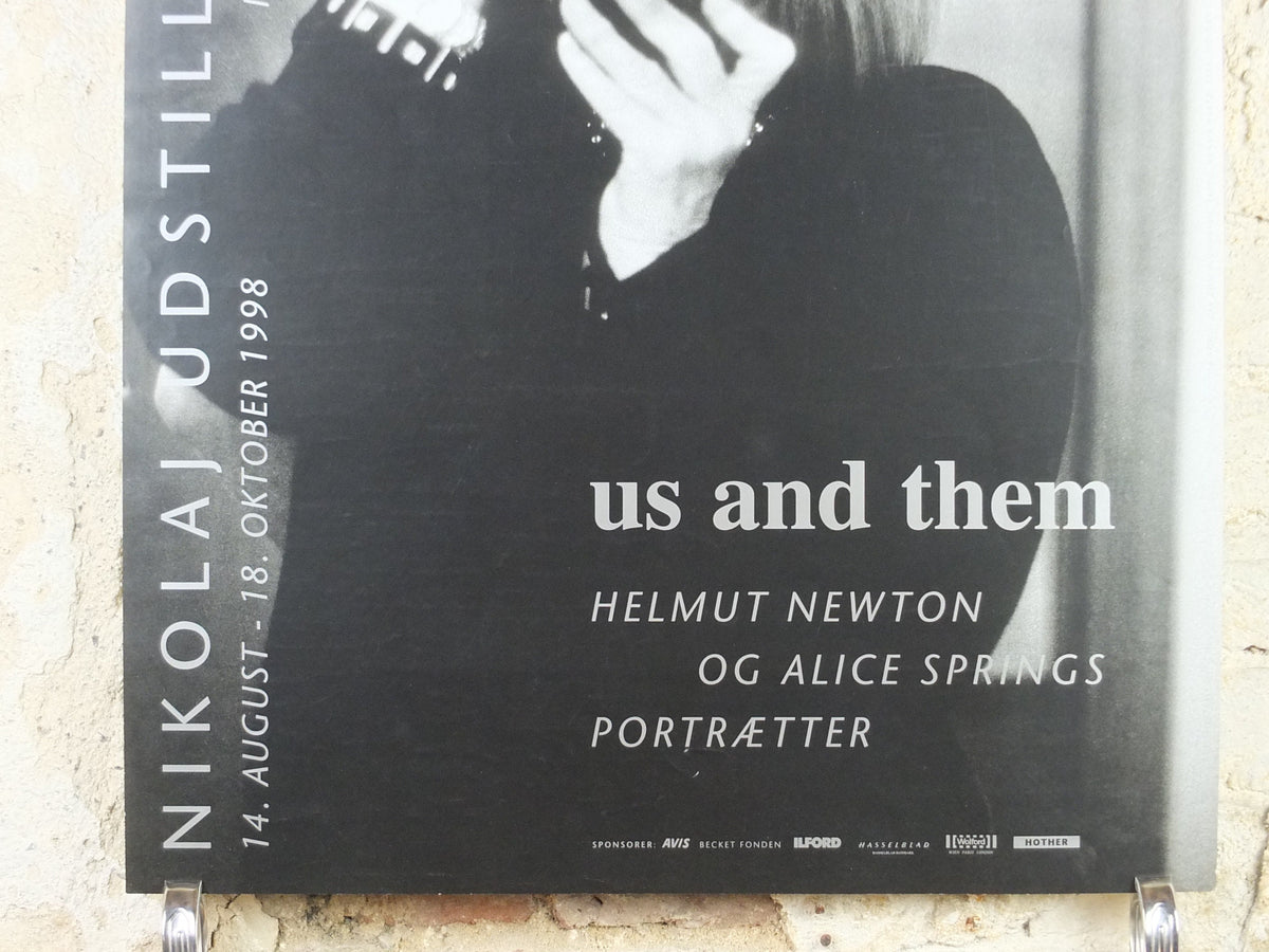 1998 Helmut Newton Poster, Us and Them, Helmut Newton and June Newton, "Alice Springs", Photography, gallery exhibition, wall art decor