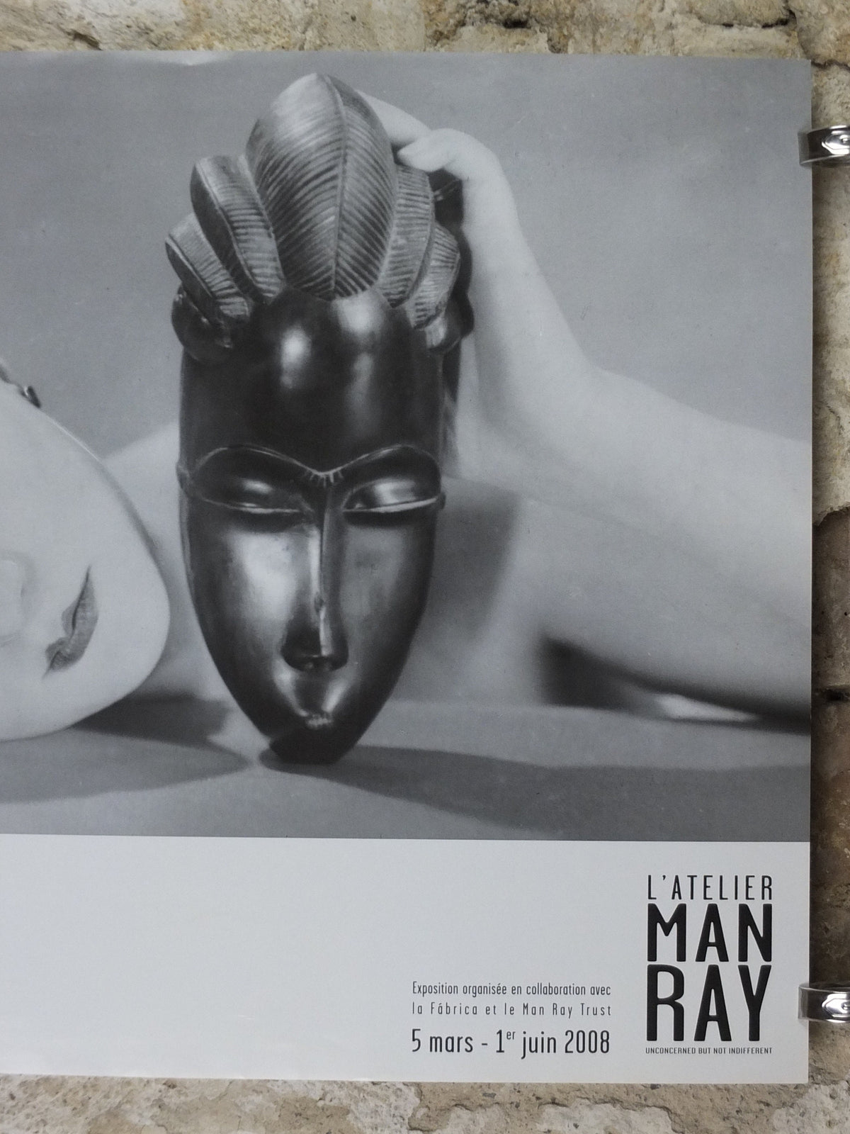 2008 Man Ray Poster, Black and White, Noire et Blanche, 1936, Dada in Vogue, surrealism, photography gallery exhibition, wall art decor