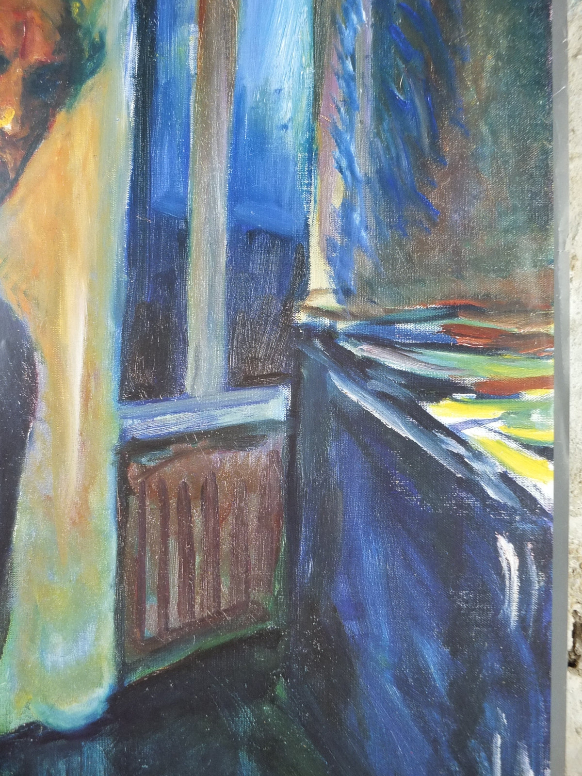 1991 Edvard Munch Poster, The Night Wanderer 1923 1924, Aarhus KunstMuseum, Expressionism, Symbolism, gallery exhibition, wall art decor