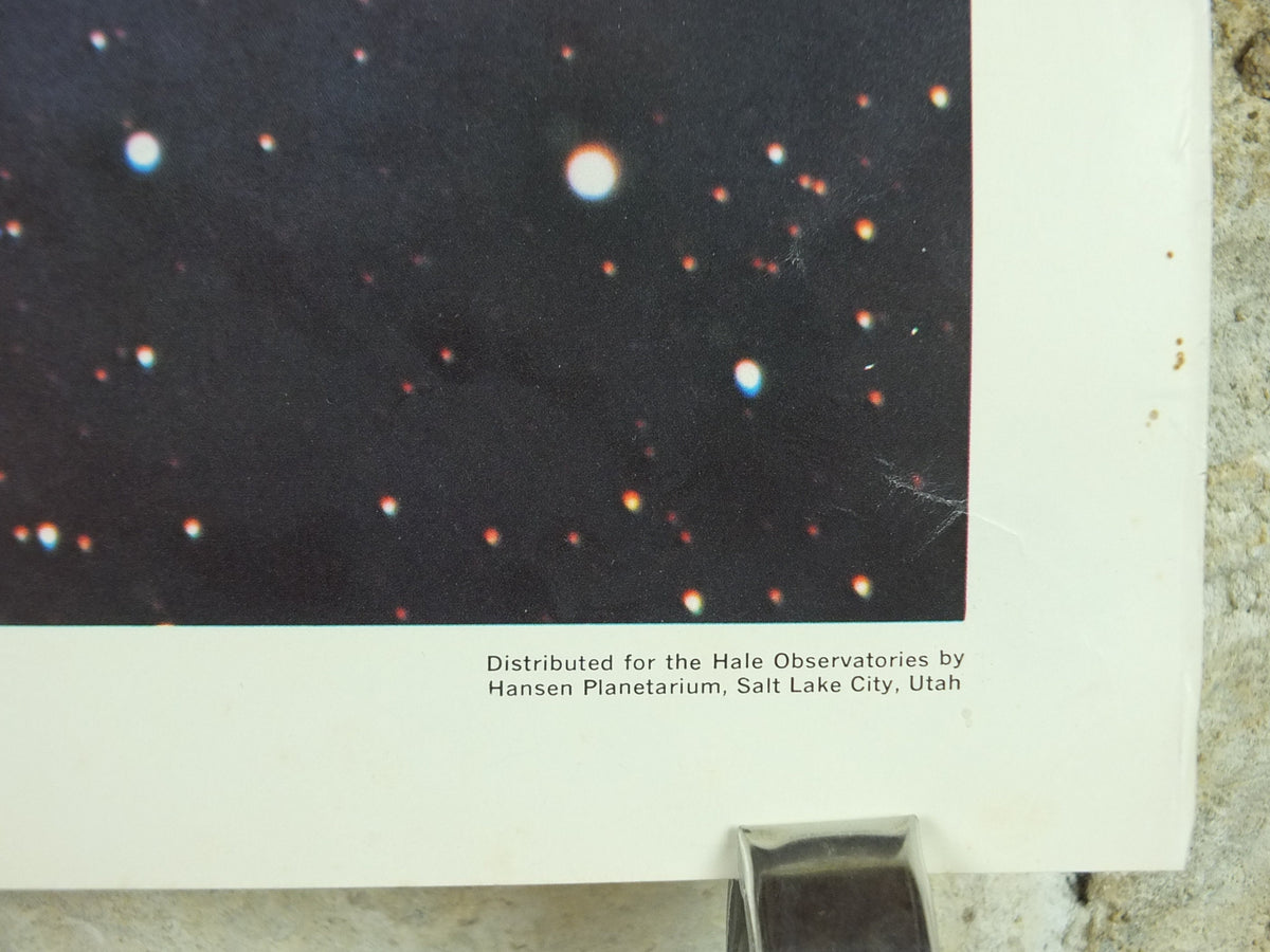 1961 Trifid Nebula in Sagitterius Poster, NGC 6514 California Institute of Technology and Carnegie Institution, Hale Observatories wall art