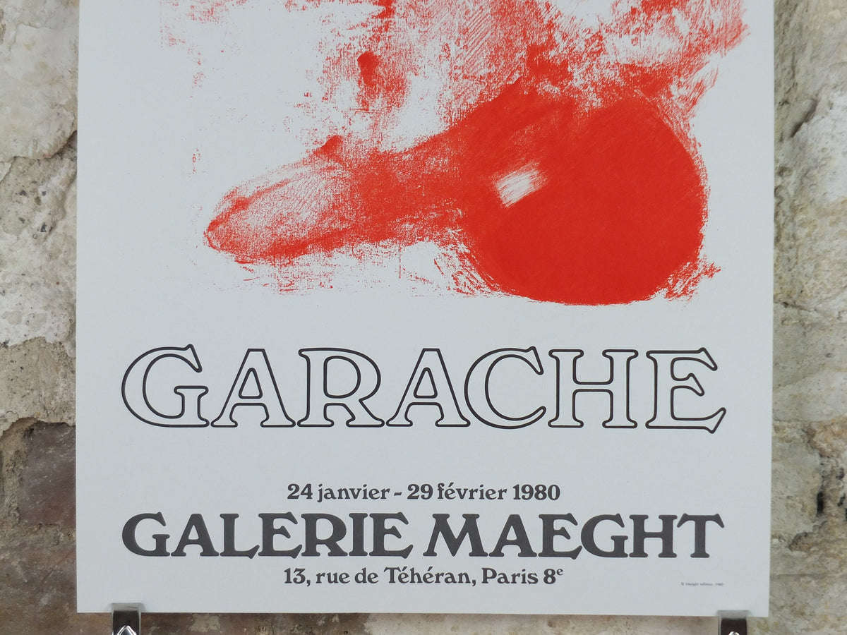 1980 Claude Garache Poster, female nude, Galerie Maeght, amazing condition, Pop Art, gallery exhibition, wall art decor