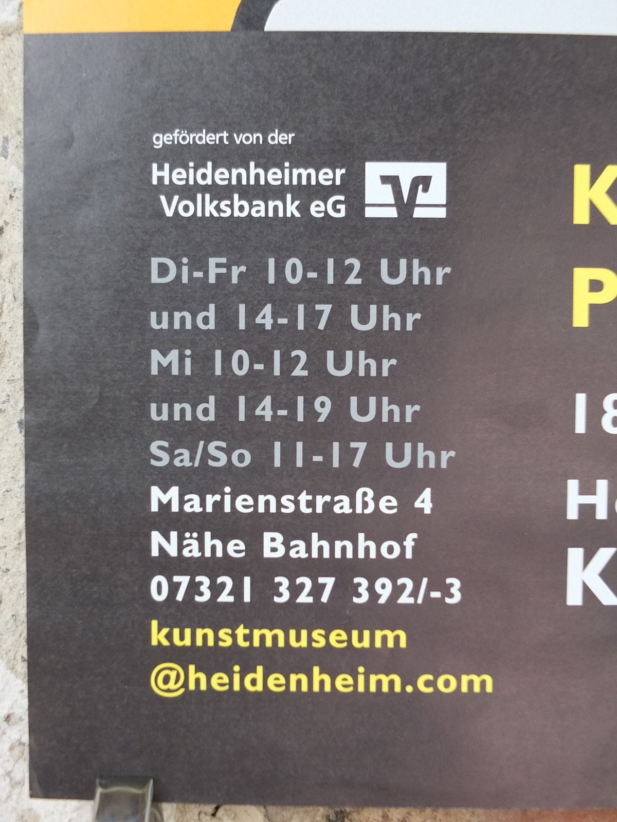 2003 Keith Haring Poster, Strength, three red men climbing over a yellow bicep, Kunstmuseum Heidenheim. Pop Art, Street, wall art decor