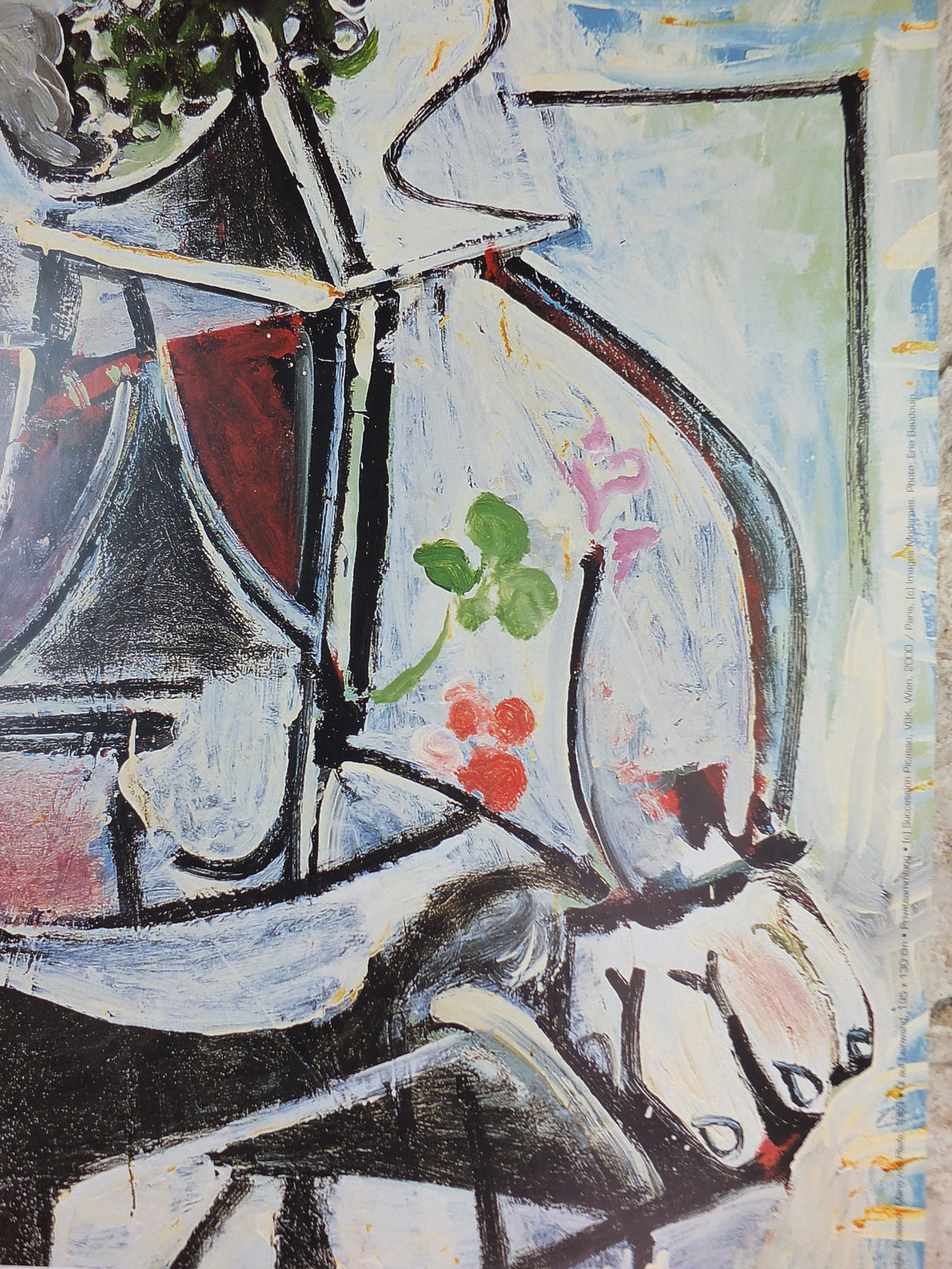 2000 Pablo Picasso Poster, Man with Pipe 1969, Bank of Austria Kunstforum, later work, Arte Joven, artist gallery exhibition, wall art decor