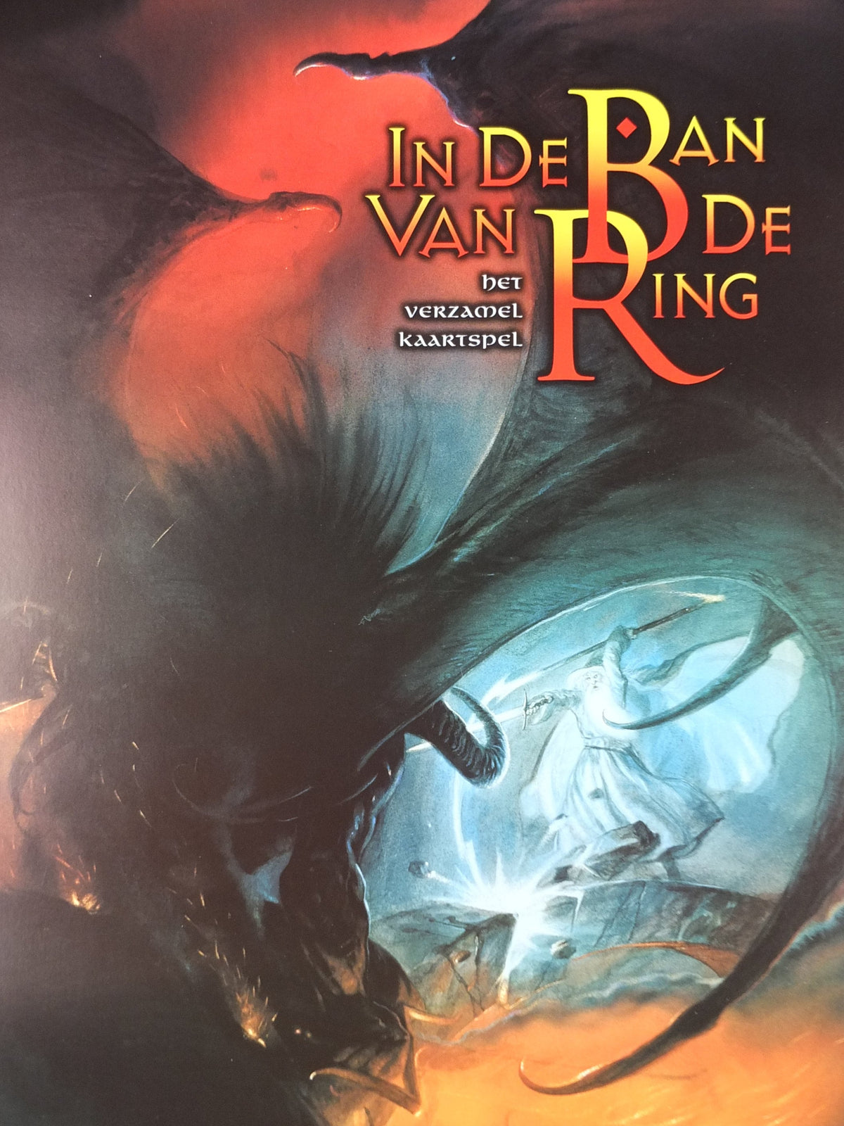 Signed Balrog and Gandalf Poster, by John Howe 1996, Limited Edition 107/166, from 999 Games, Khazad-dum, Lord of the Rings, wall art decor