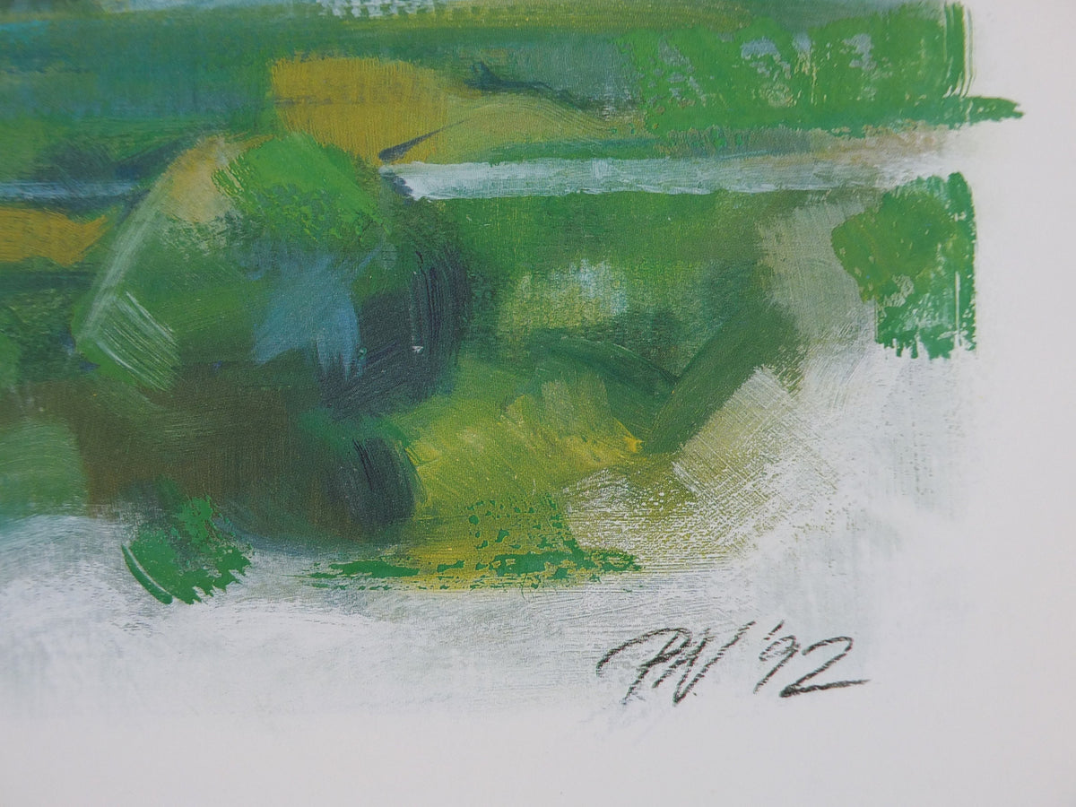 1992 Rain & Life Poster, Regn and Liv, Environmental Danish Design, by Peter Nielsen for Danfoss, Scandanavian wall art decor